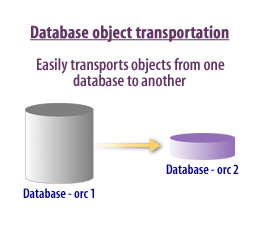 Easily transports objects from one database to another.